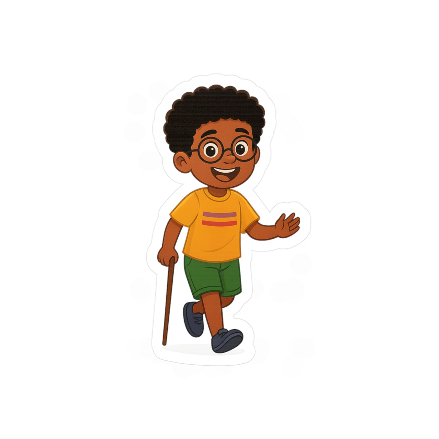 Carter Character Sticker – “Brave Like Carter!”